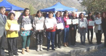 Con éxito finaliza proyecto de capacitación rural para dueñas de casa del Cajón del Maipo